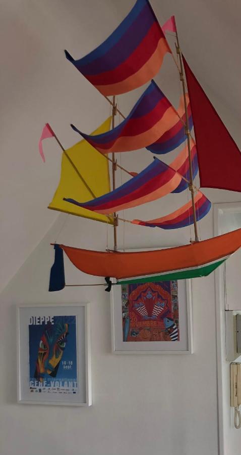 Toutes voiles dehors - Vue mer&château - Cosy Dieppe Exterior foto